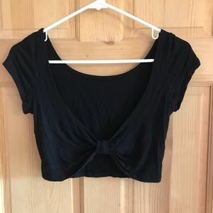 Black crop top